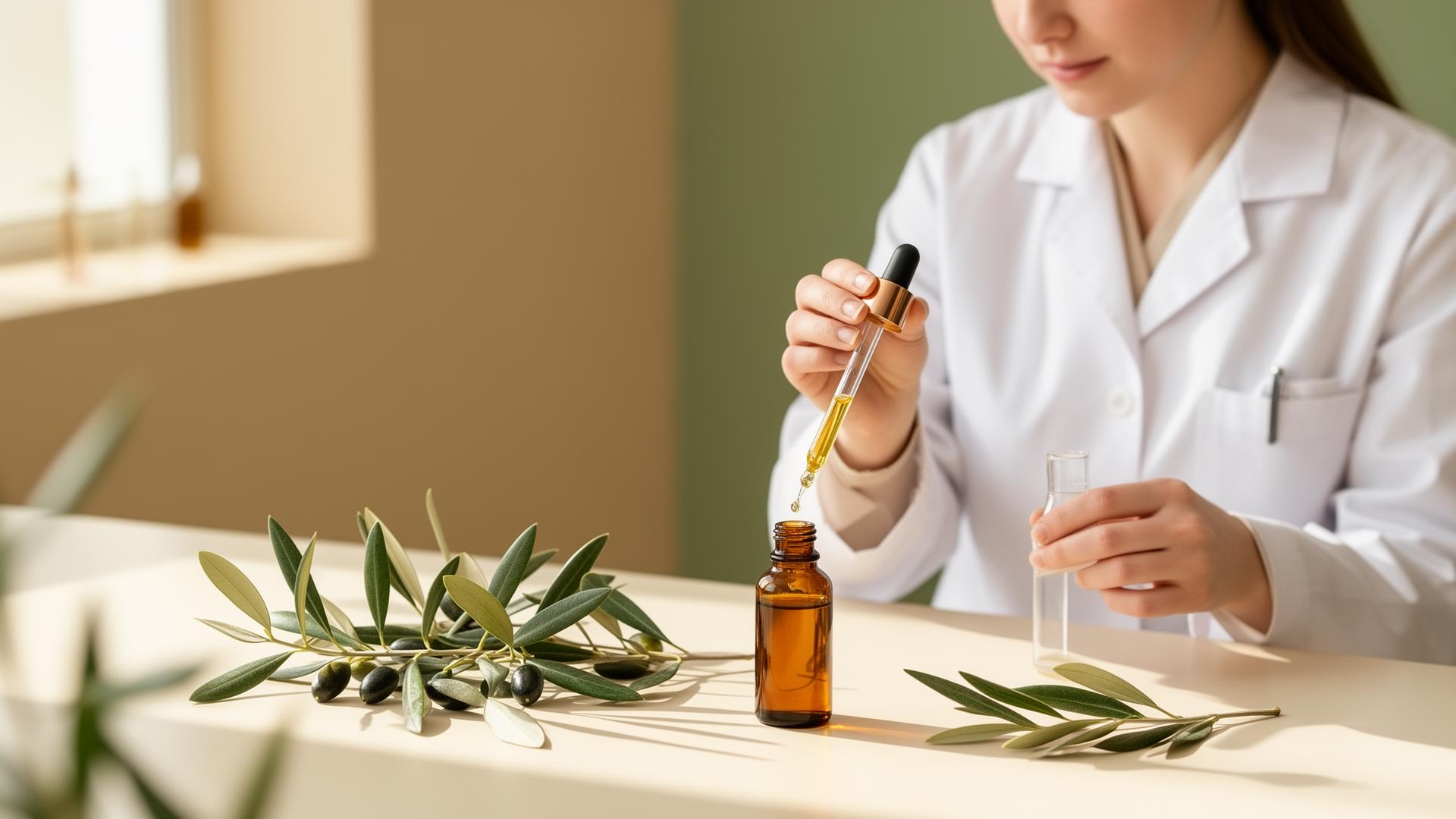 Laboratoire cosmétique BioLiveLab avec extraits d'olive